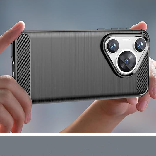 Case for Huawei Pura 70, Techsuit, Carbon, Blue
