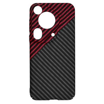 Case for Huawei Pura 70 Ultra, Techsuit, Carbonite FiberShell, Black Red