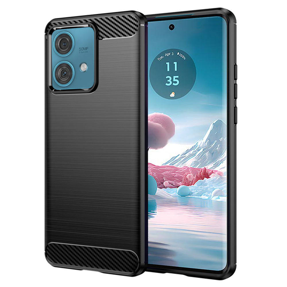 Case for Motorola Edge 40 Neo, Techsuit, Carbon, Black