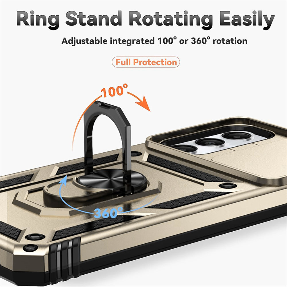 Case for Motorola Edge 50 Fusion, Techsuit, CamShield, Gold