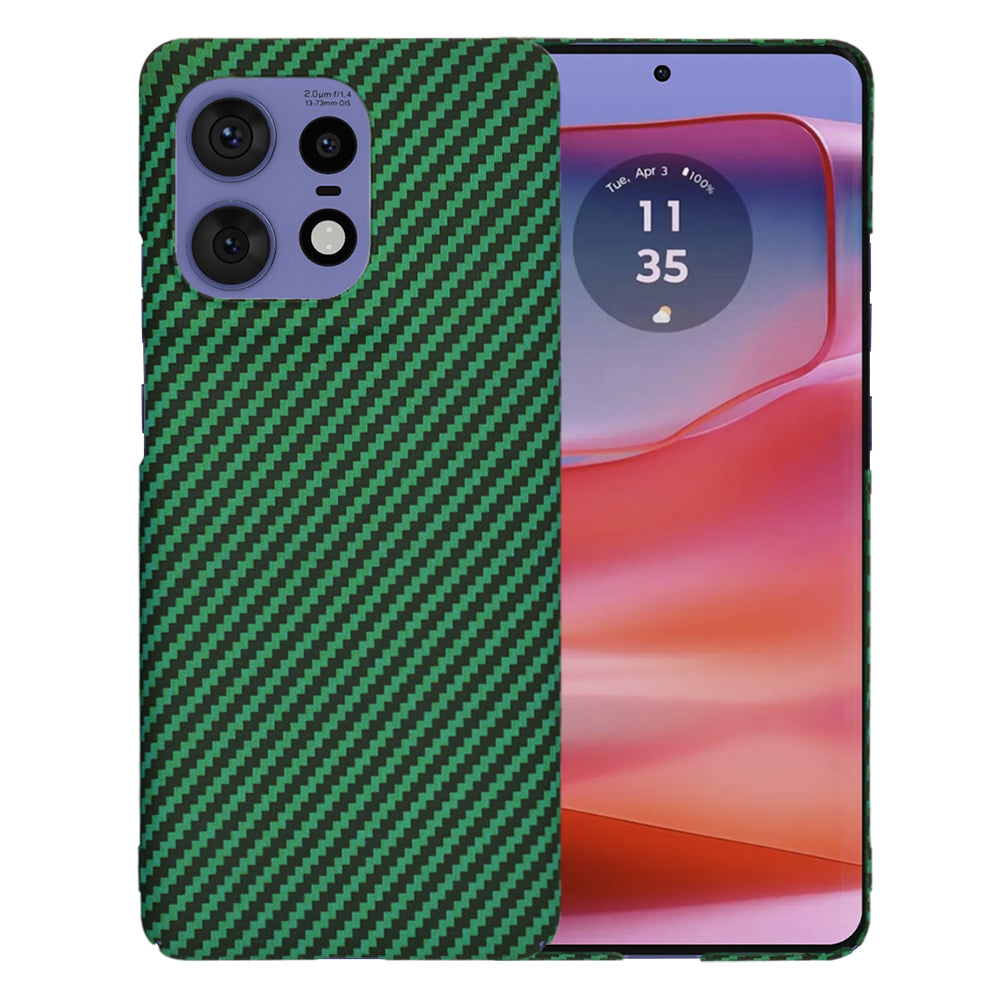Case for Motorola Edge 50 Pro, Techsuit, Carbonite FiberShell, Green