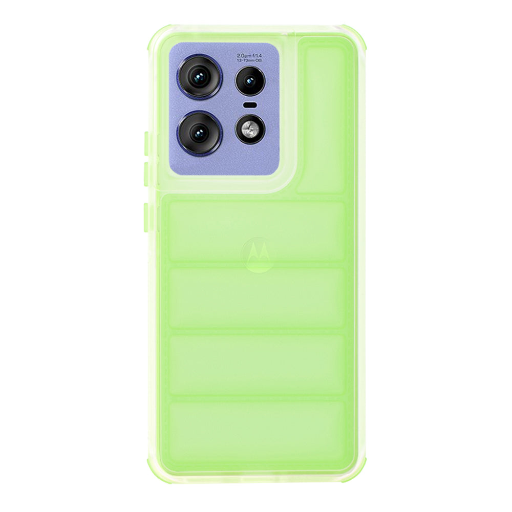 Case for Motorola Edge 50 Pro, Techsuit, Wave Shield, Green