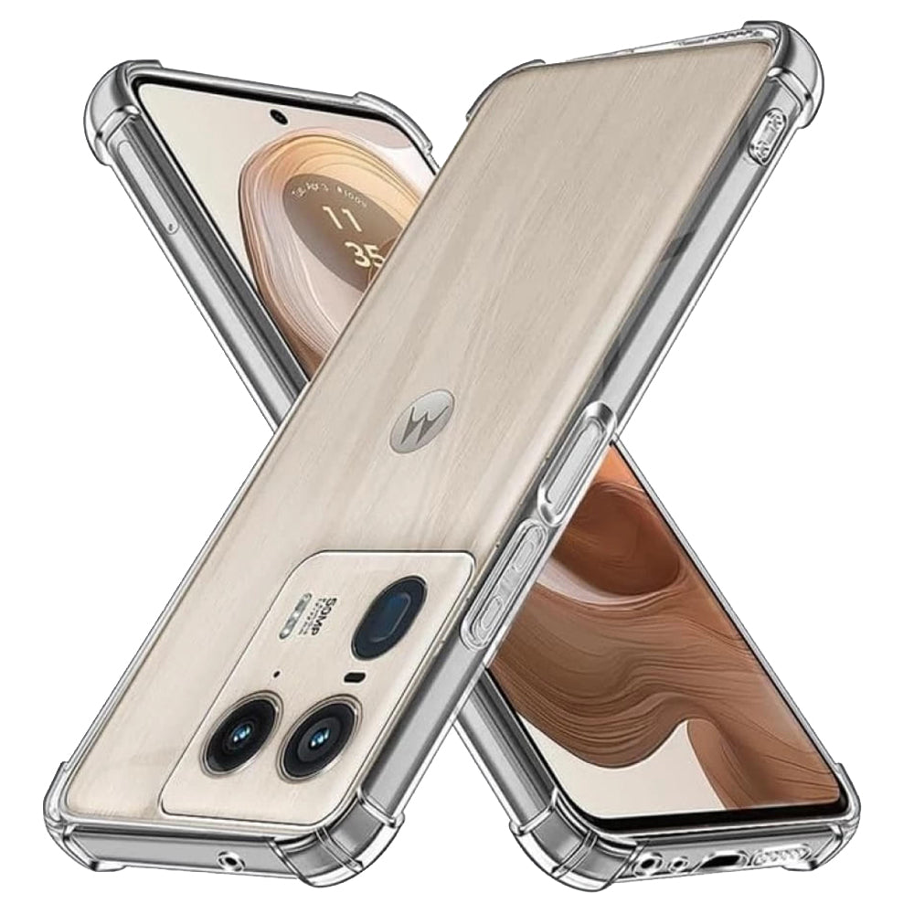 Case for Motorola Edge 50 Ultra, Techsuit, Shockproof Clear, Transparent