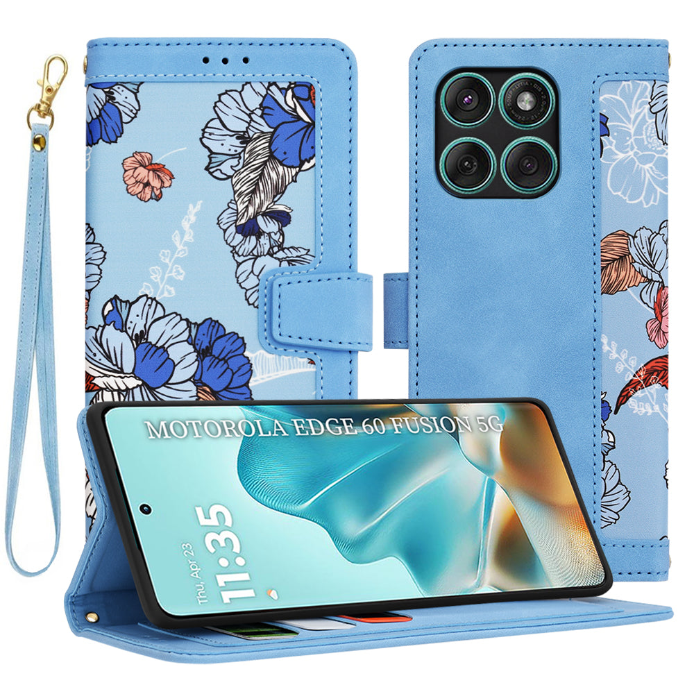 Case for Motorola Edge 60 Fusion / Edge 60, Techsuit, FlipCraft, Blue