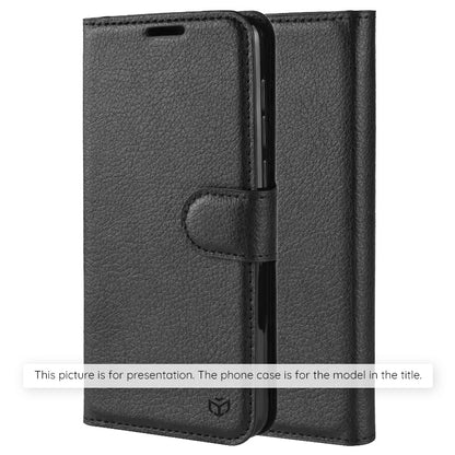 Case for Motorola Edge 70 Fusion, Techsuit, Leather Folio, Black