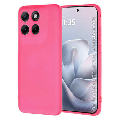 Case for Motorola Edge 70 Fusion, Techsuit, SoftFlex, Dark Pink