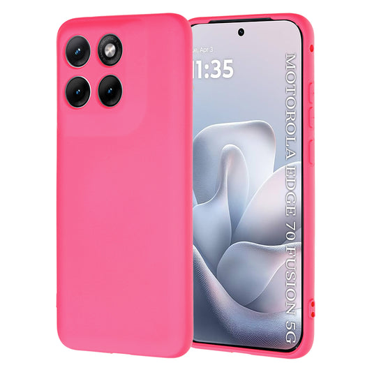 Case for Motorola Edge 70 Fusion, Techsuit, SoftFlex, Dark Pink