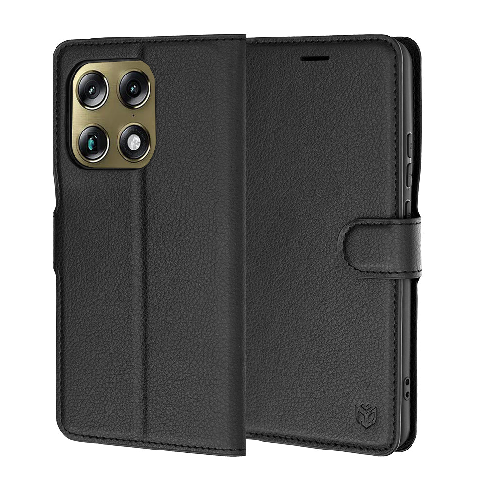 Case for Motorola Edge 70 Ultra / Signature, Techsuit, Leather Folio, Black