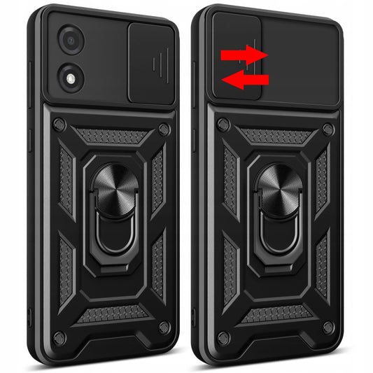 Case for Motorola Moto E13, Techsuit, CamShield, Black