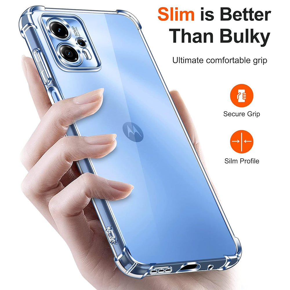 Case for Motorola Moto E15 / G05, Techsuit, Shockproof Clear, Transparent