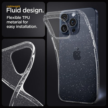 Case for Motorola Moto E15 / G05, Techsuit, SparkleSkin, Transparent