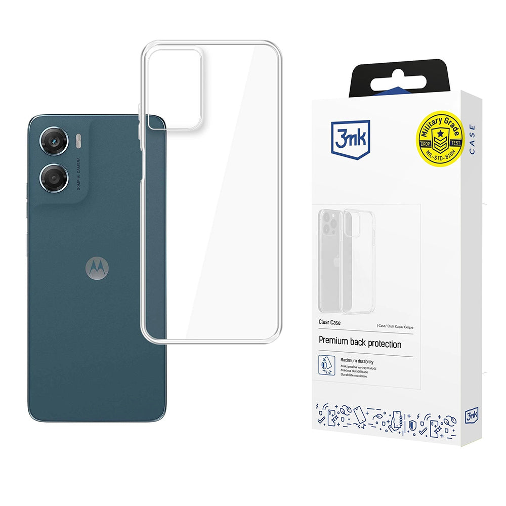 Case for Motorola Moto G06, 3MK, Clear, Transparent