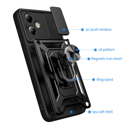 Case for Motorola Moto G14, Techsuit, CamShield, Blue