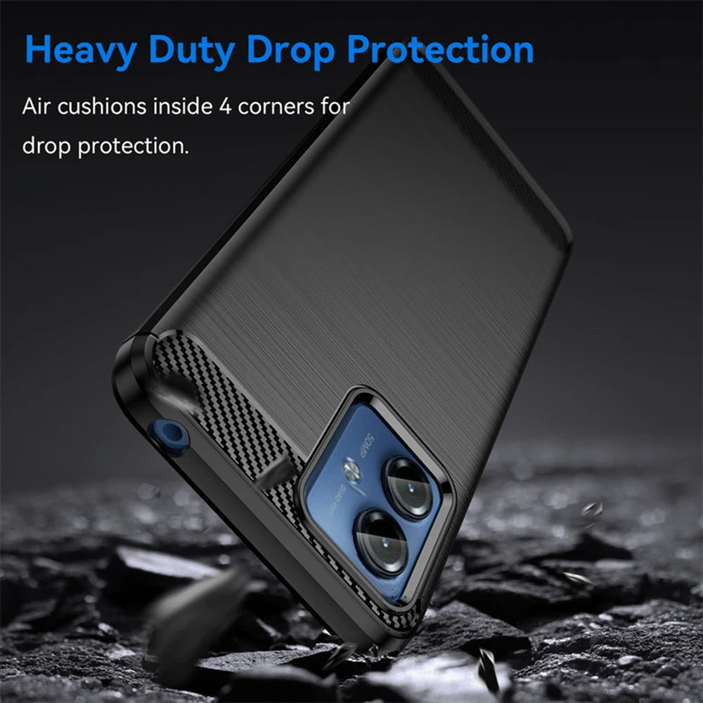 Case for Motorola Moto G14, Techsuit, Carbon, Blue