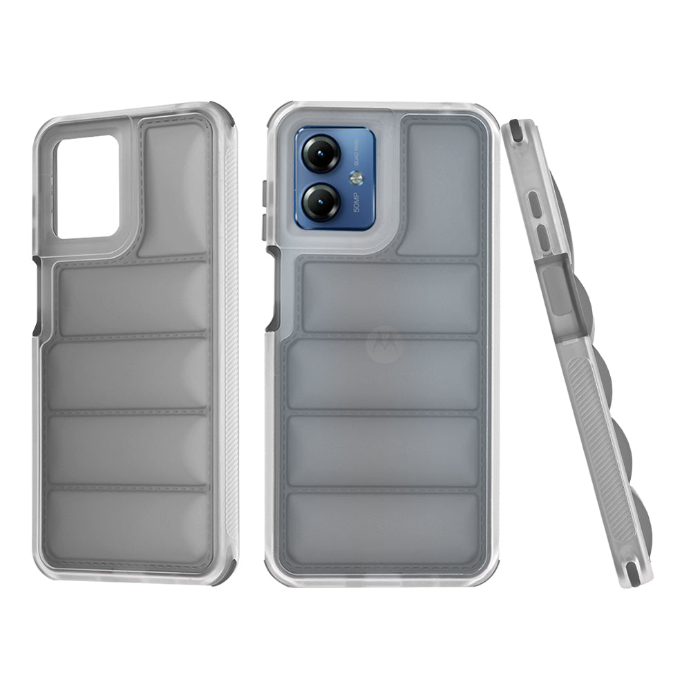 Case for Motorola Moto G14, Techsuit, Wave Shield, Black