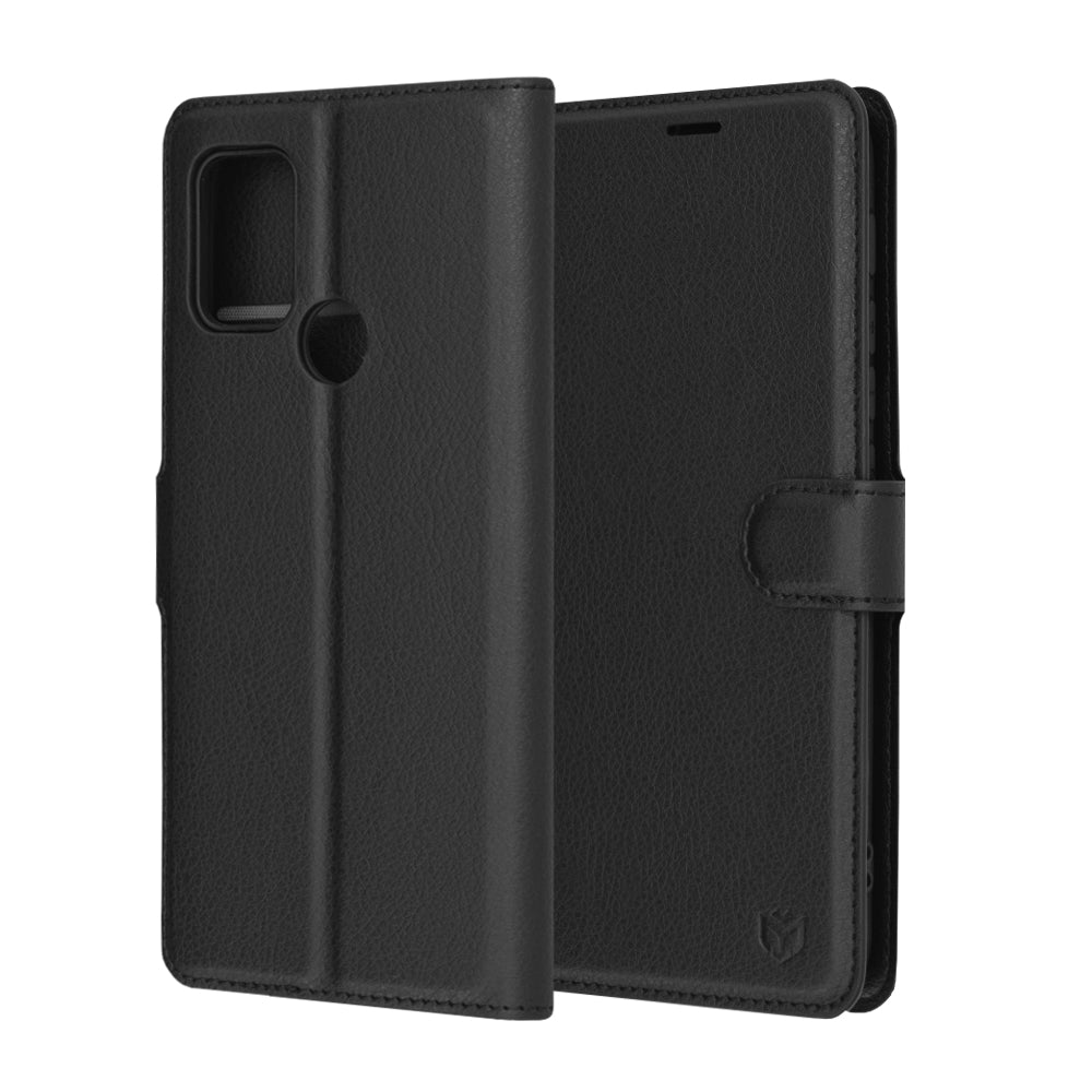 Case for Motorola Moto G30 / G20 / G10, Techsuit, Leather Folio, Black