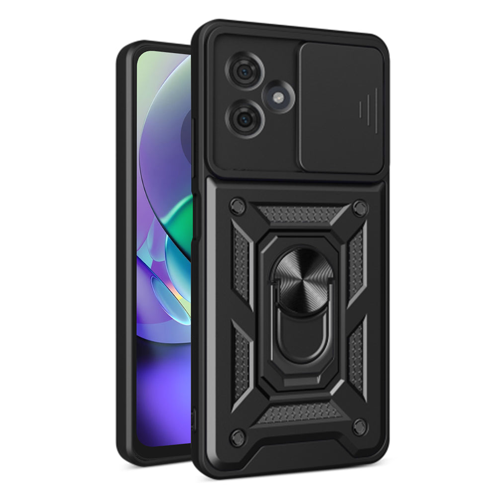 Case for Motorola Moto G54, Techsuit, CamShield, Black