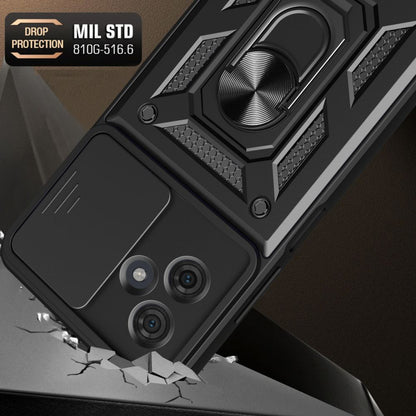 Case for Motorola Moto G54, Techsuit, CamShield, Black