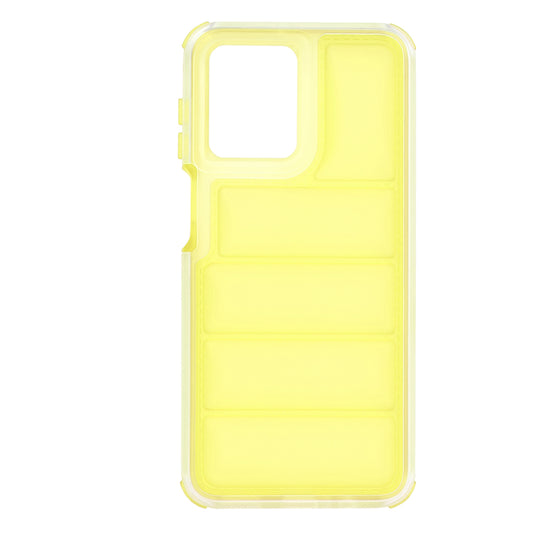 Case for Motorola Moto G54, Techsuit, Wave Shield, Yellow
