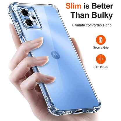 Case for Motorola Moto G62 5G, Techsuit, Shockproof Clear, Transparent