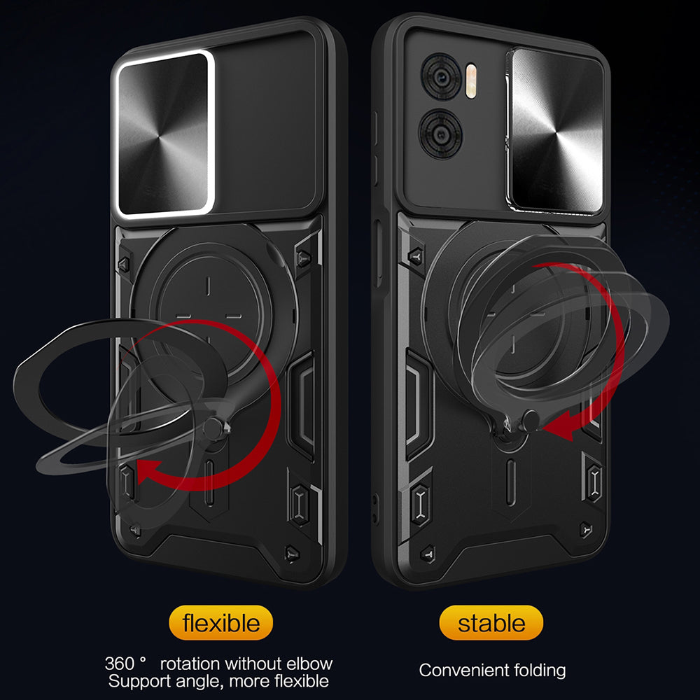 Case for Motorola Moto G72, Techsuit, CamGuard Pro, Black