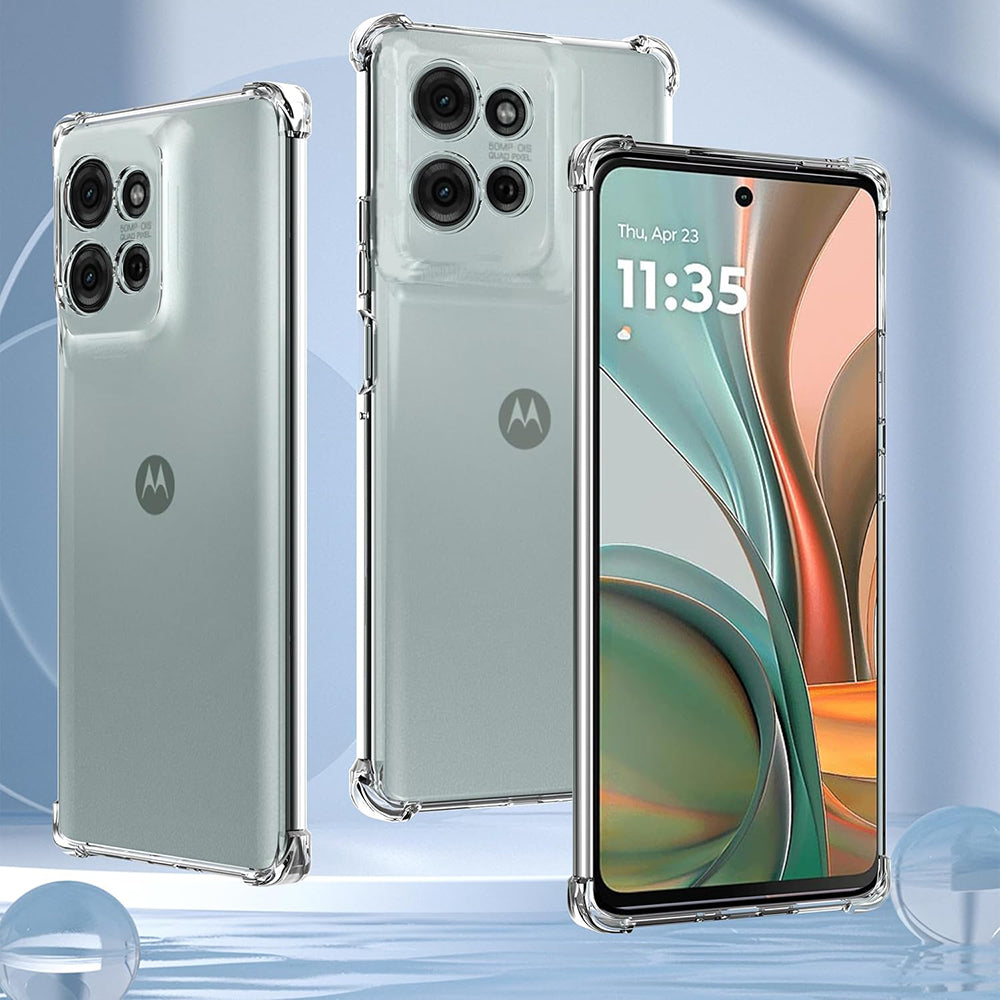 Case for Motorola Moto G75, Techsuit, Shockproof Clear, Transparent