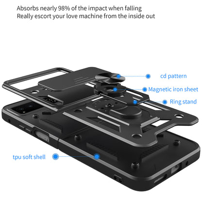 Case for Motorola Razr 40, Techsuit, CamShield, Black