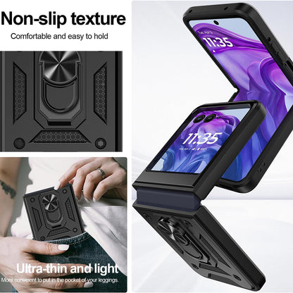 Case for Motorola Razr 60 Ultra, Techsuit, CamShield, Black