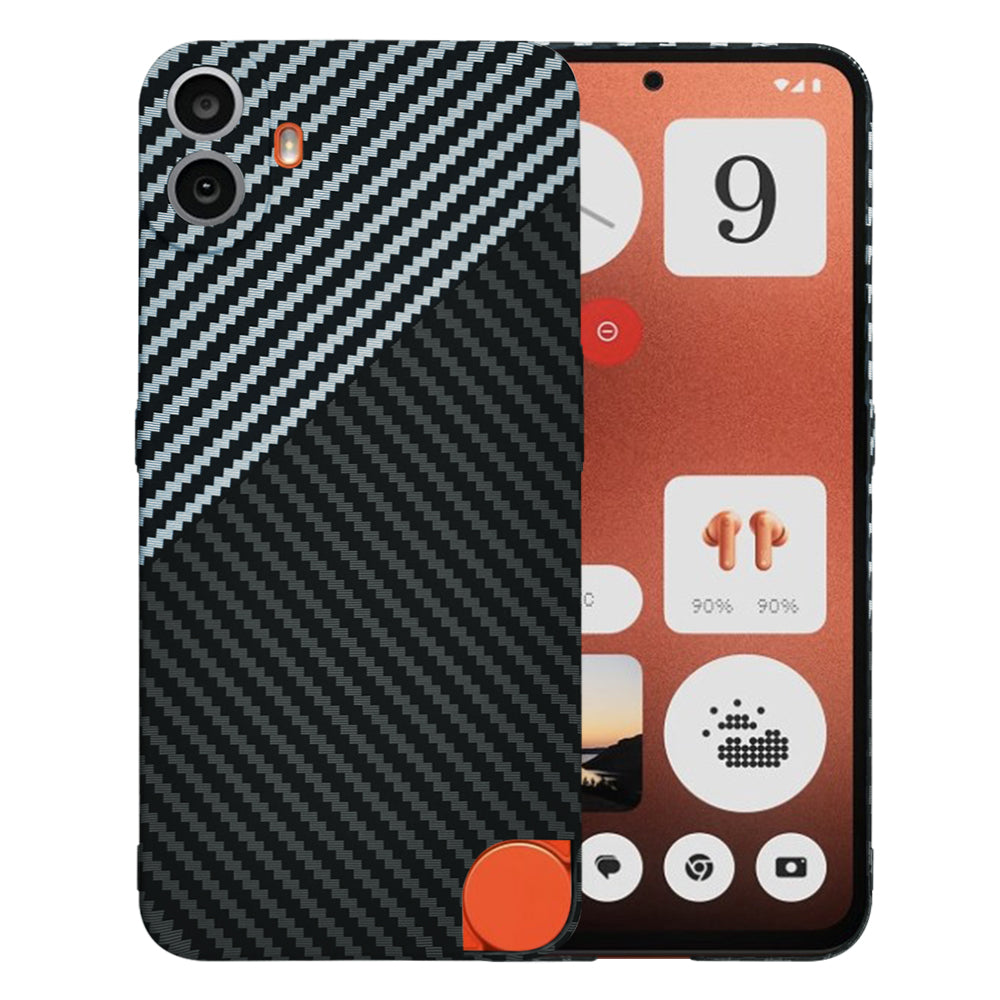 Case for Nothing CMF Phone 1, Techsuit, Carbonite FiberShell, Black Gray