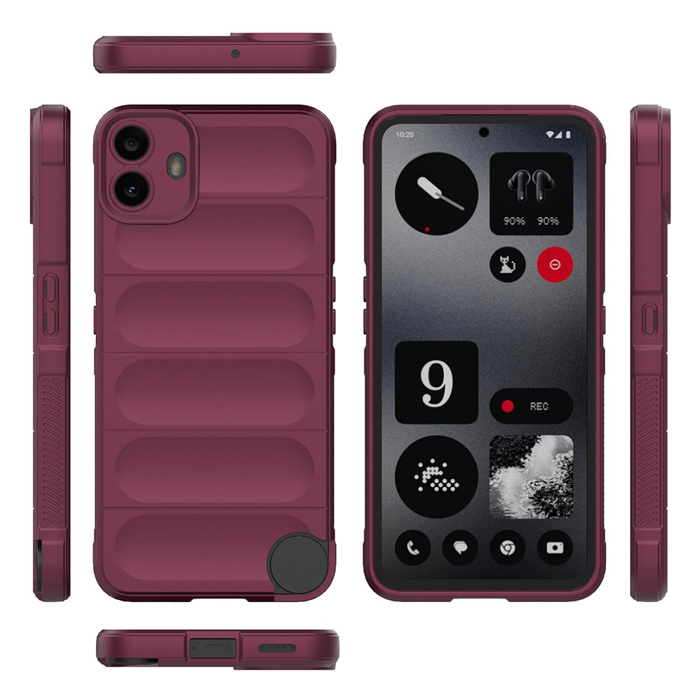 Case for Nothing CMF Phone 1, Techsuit, Magic Shield, Burgundy