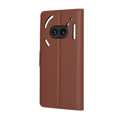 Case for Nothing Phone (2a) Plus / Phone (2a), Techsuit, Leather Folio, Brown