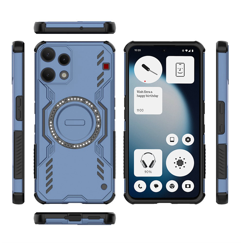 Case for Nothing Phone (3a) Lite, Techsuit, ArmorMag, Blue