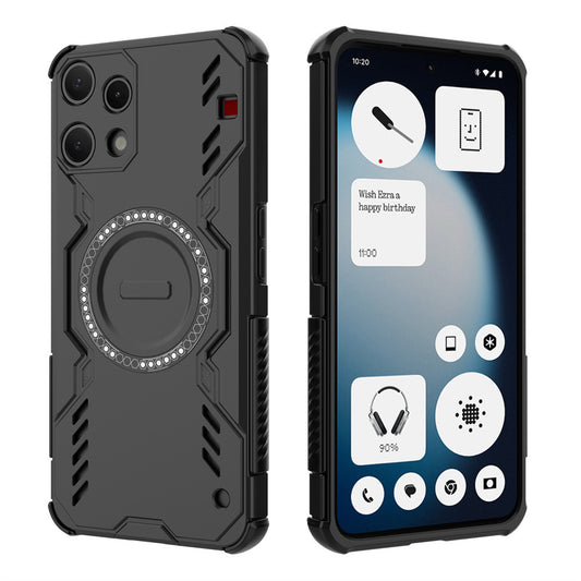 Case for Nothing Phone (3a) Lite, Techsuit, ArmorMag, Black