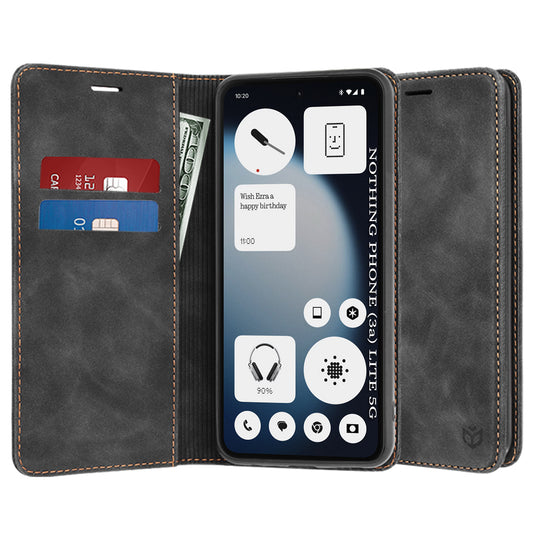 Case for Nothing Phone (3a) Lite, Techsuit, Confy, Black