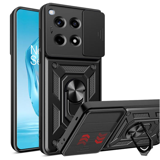 Case for OnePlus 12R, Techsuit, CamShield, Black