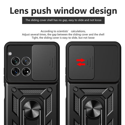 Case for OnePlus 12R, Techsuit, CamShield, Black