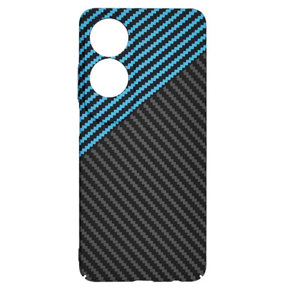Case for Oppo A60, Techsuit, Carbonite FiberShell, Black Blue