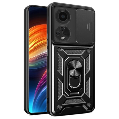Case for Oppo A98, Techsuit, CamShield, Black