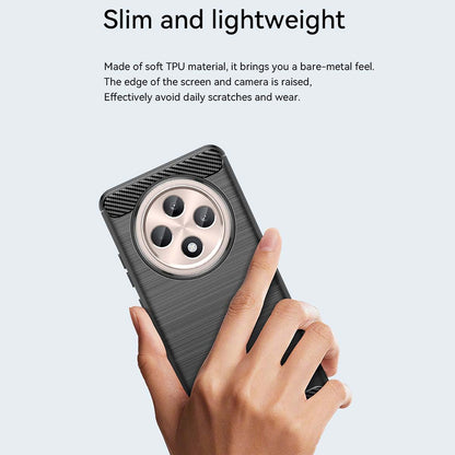 Case for Oppo Reno12 FS 5G / Reno12 FS 4G / Reno12 F 4G / Reno12 F, Techsuit, Carbon, Blue