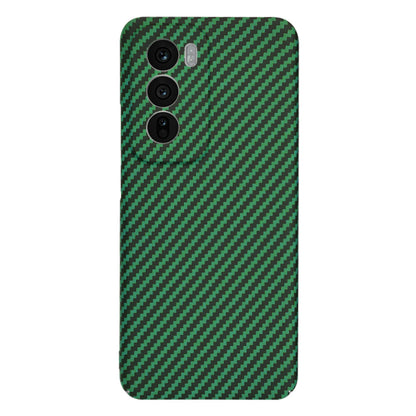 Case for Oppo Reno12, Techsuit, Carbonite FiberShell, Green