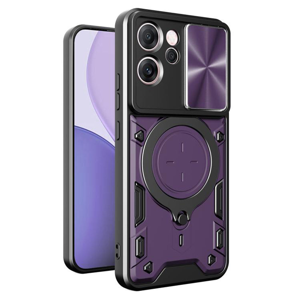 Case for Oppo Reno14 FS 5G / Reno14 F, Techsuit, CamGuard Pro, Purple