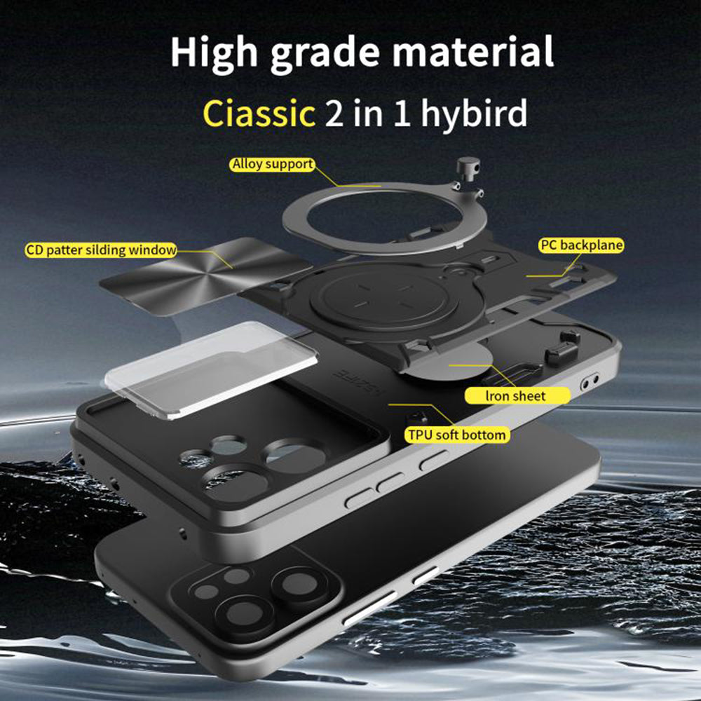 Case for Oppo Reno14 FS 5G / Reno14 F, Techsuit, CamGuard Pro, Red