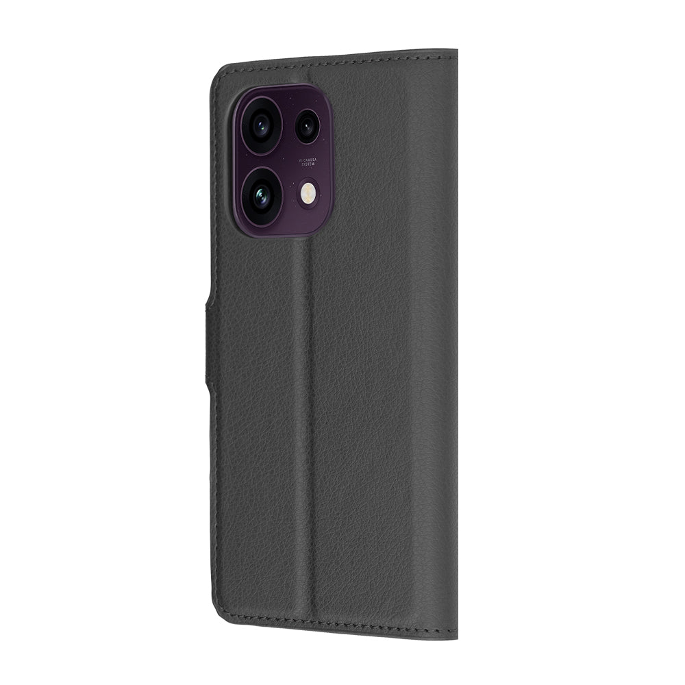 Case for Oppo Reno16 F / Reno16 FS, Techsuit, Leather Folio, Black