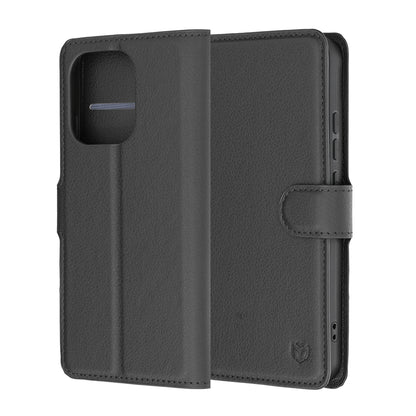 Case for Oppo Reno16 F / Reno16 FS, Techsuit, Leather Folio, Black