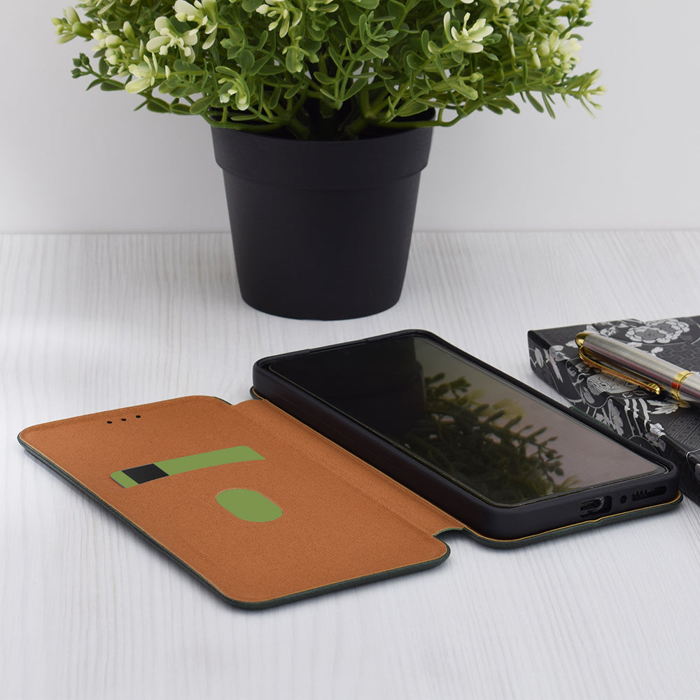 Case for Realme 12 Pro / 12 Pro+, Techsuit, Safe Wallet Plus, Green