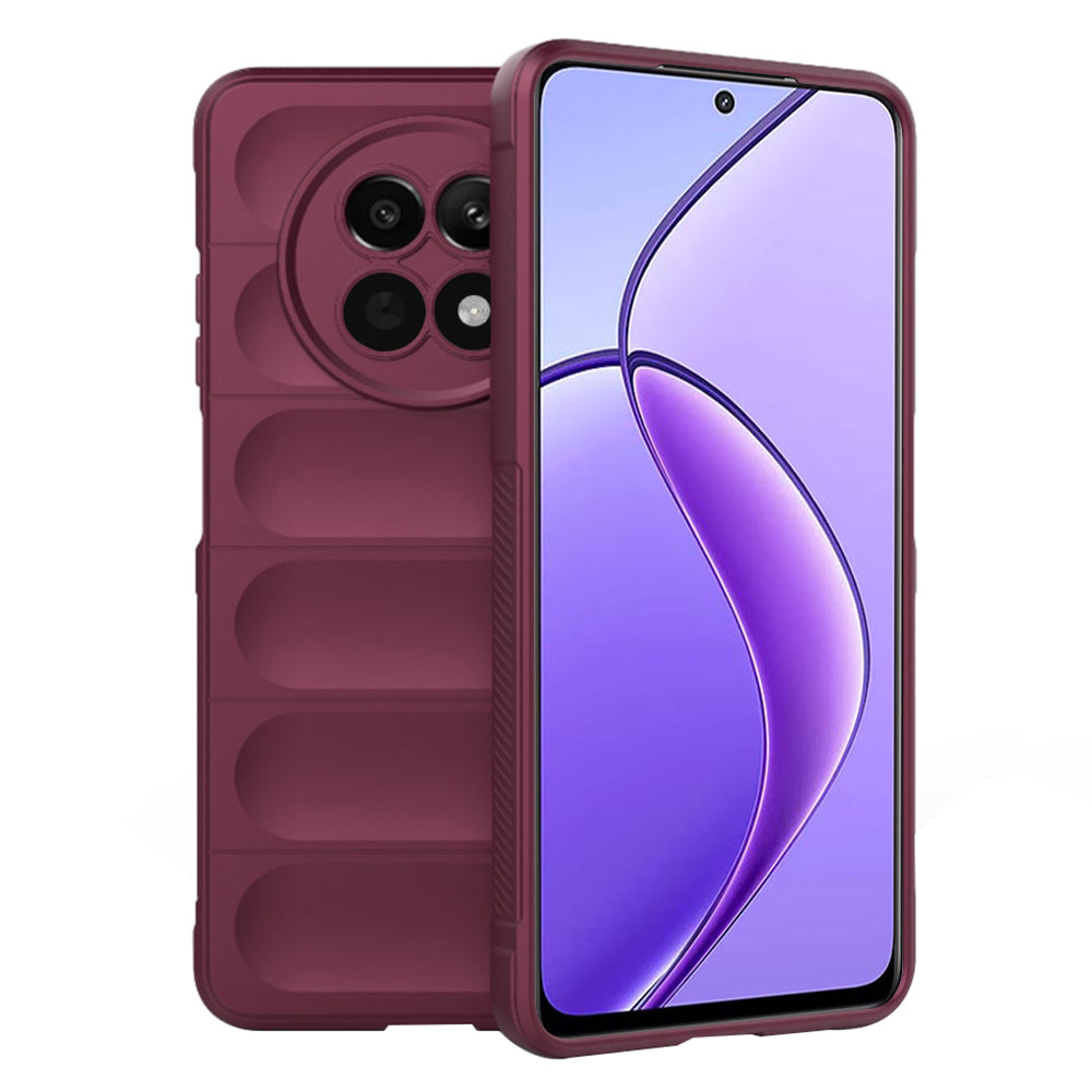 Case for Realme 12x / 12, Techsuit, Magic Shield, Burgundy