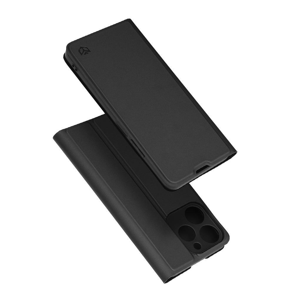 Case for Realme Note 70T, Techsuit, Magskin Book, Black