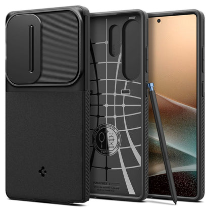 Case for Samsung Galaxy S25 Ultra S938, Spigen, OPTIK ARMOR, Black ACS08969