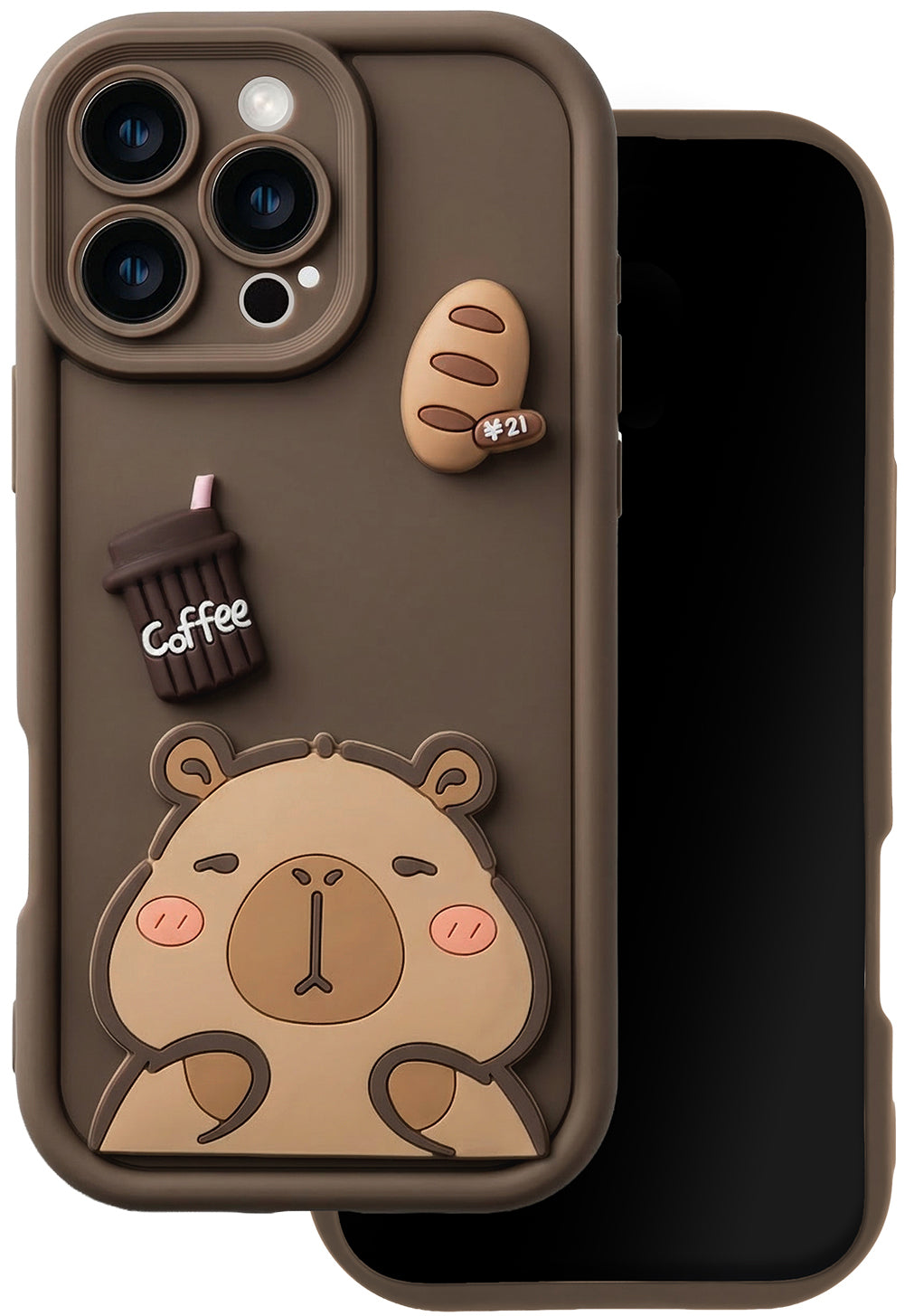 Case for Samsung Galaxy A26 A266, OEM, Ultra Trendy 3D Capybara, Brown