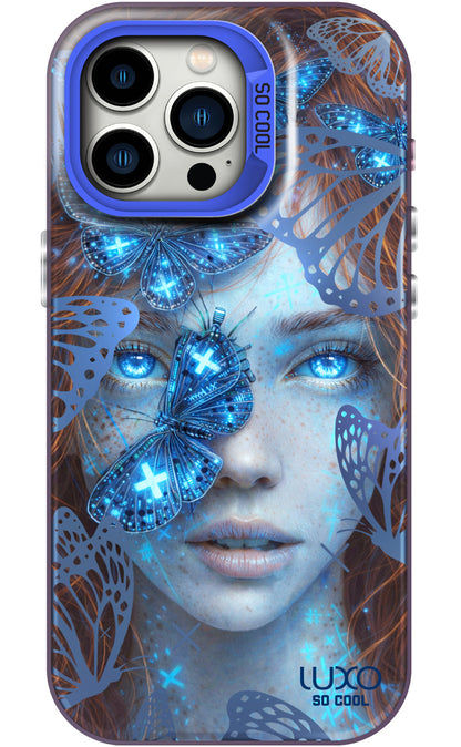Case for Samsung Galaxy S24 S921, LUXO So CooL, ArcadiA Butterfly Girl, Multicolor